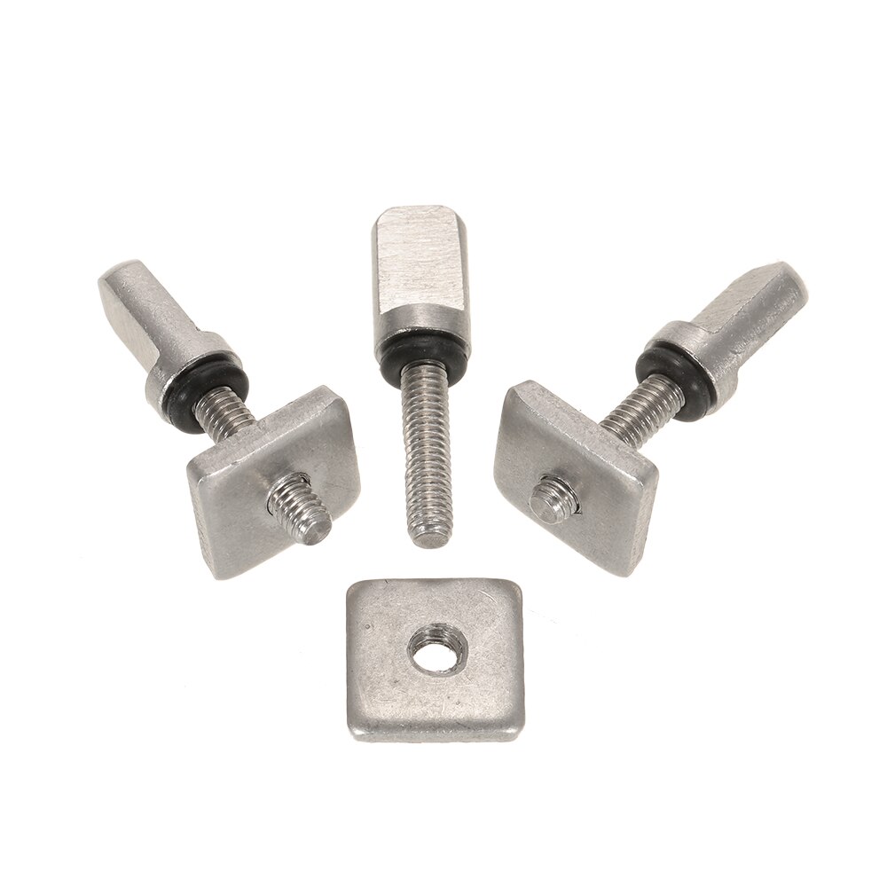 Roestvrij Surfplank Longboard Sliding Fin Schroef & Fin Plaat Smart Schroef Vervanging Kit Voor Stand Up Paddle Body Board 3 sets