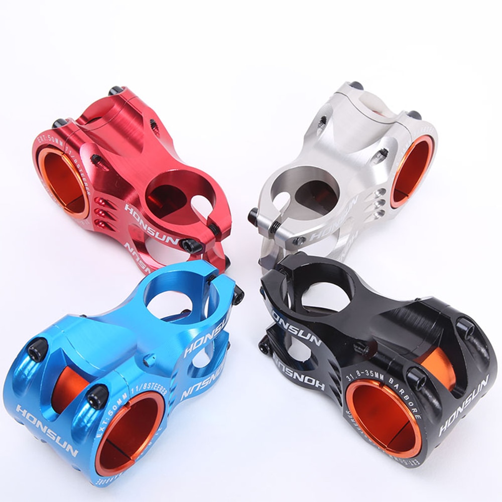 PRoHONSUN 31.8 * 28.6 * 50MM Zero Degree Mountain Bicycle HandlebarStem 5 Color AM XC MTB DH Bicicleta montanha Bike Stem Alloy