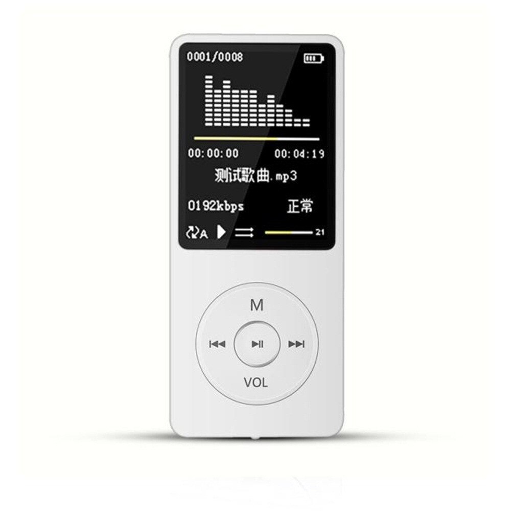 70 Hours Playback MP3 Lossless Sound Music Player TXT E-book FM Recorder TF Card Support Up to 128GB Droship c0606: C