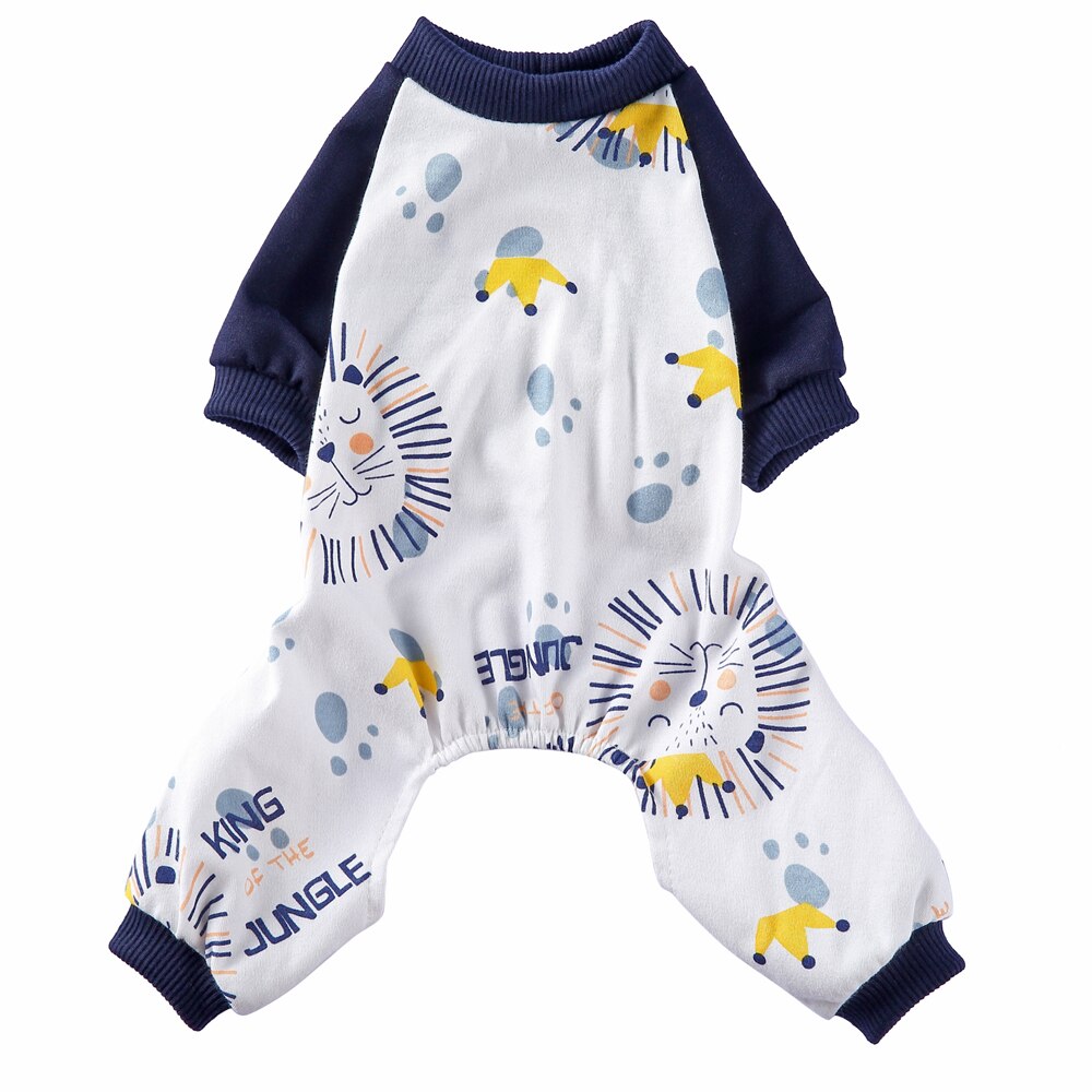 Hundekleidung, Overall, Schlafanzug, welpen- und katzenkleidung, kleidung, Schlafanzug für kleine hunde, hautfreundlich, personalisierbare hundepyjamas, kostümich: Löwir / L