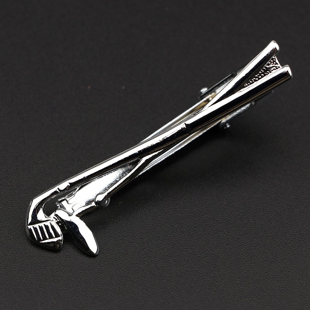 männer Klassische Krawatte Clip Gläser Fisch Flugzeug Gabel Löffel bilden Metall Chrom Edelstahl Stift Schließe Für Geschäft Corbata: 11