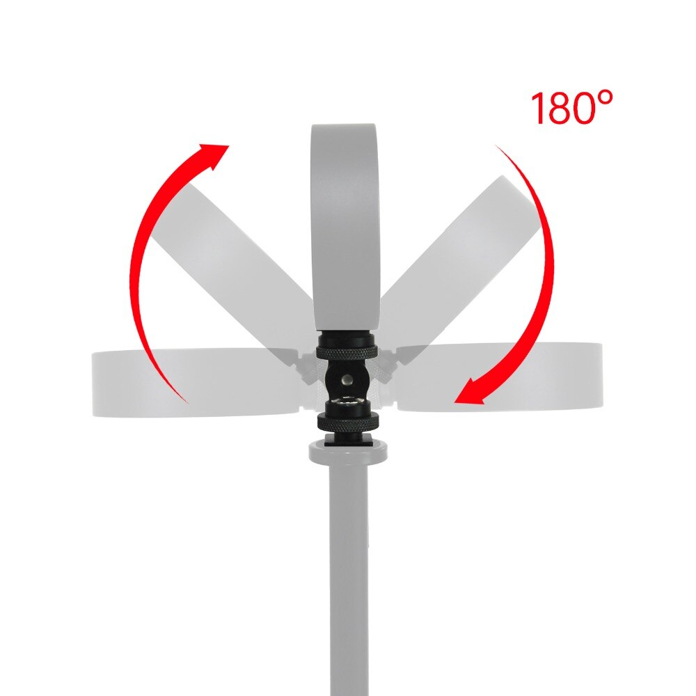 Portable 360 Panoramic Shoe ball head Monitor Base Mount Bracket Holder Universal for DSLR Cameras LED Video Lights