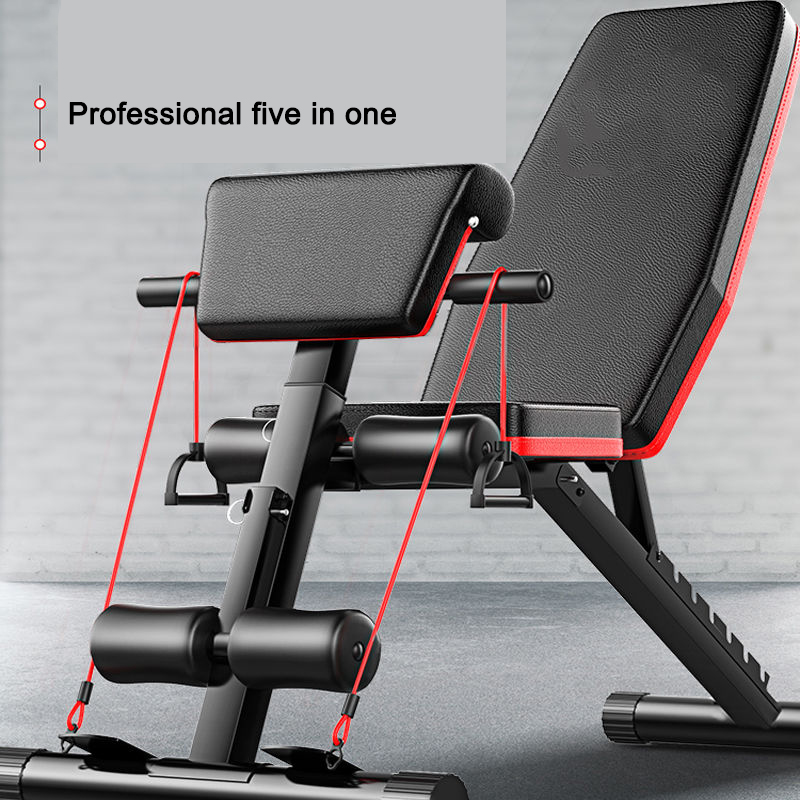 Dumbbell bench men and women exercise aid sit-ups Dumbbell bench home multifunctional supine board Fitness Equipment