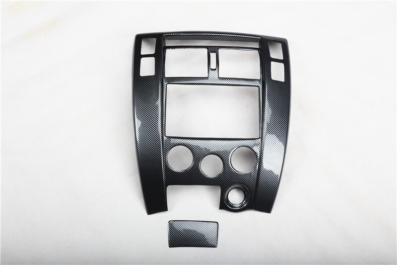 Lsrtw2017, fibra de carbono Abs, Panel de engranajes para coche, elevador de ventana, marco de ventilación para Hyundai Tucson 2006 2007: conditioning panel 2