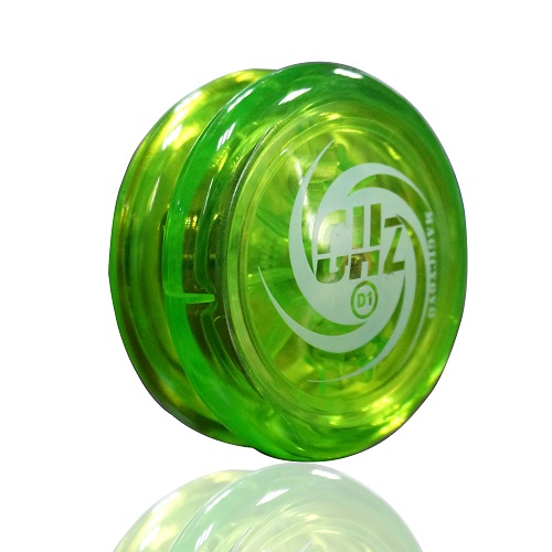 Magic YOYO D1 2A--GHZ YOYO Metal bearing Suitable for beginners Toys Special Props diabolo juggling 10 strings as: green