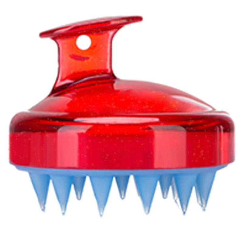 Siliconen Borstel Shampoo Hoofdhuid Borstel Kam Hoofd Spa Afslanken Massage Borstel Body Haar Wassen Kam Douche Bad Borstel 1 stuks: HB8813RD1