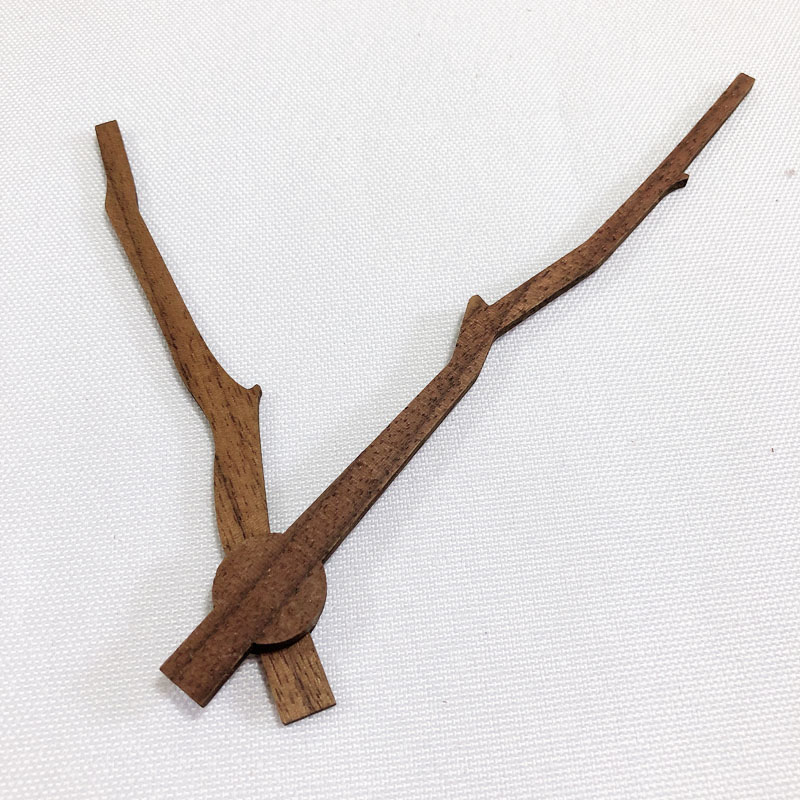Solid Wood DIY Wall Clock Hands Parts Classic Tree Branch Shape Clock Pointer Repair Tool Home Decor Replacement Tools 14 inch