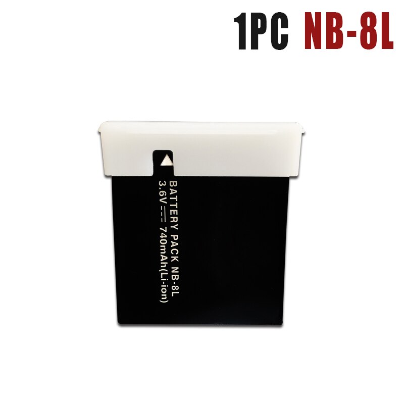 3,6 V 740mAh NB-8L NB8L NB 8L recargables de litio las baterías para Canon Powershot A3300 A3200 es A1200 A3000 batería de cámara: 1PC