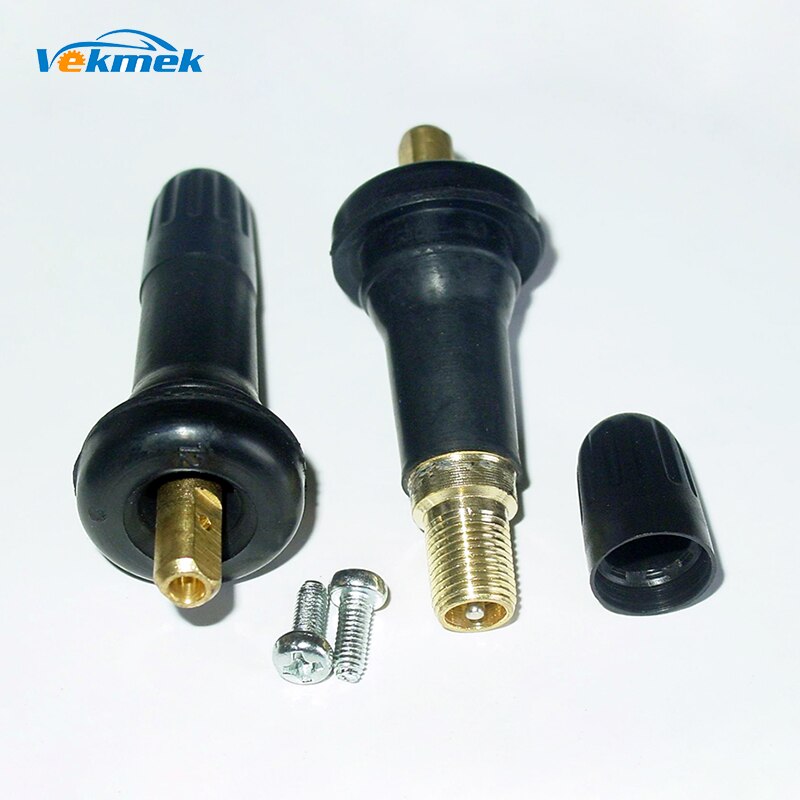 Válvulas de neumáticos TPMS413 para sensor TPMS, vástago de válvula de neumático sin cámara a presión, accesorios de sistema de monitoreo de presión de neumáticos, 4 Uds.