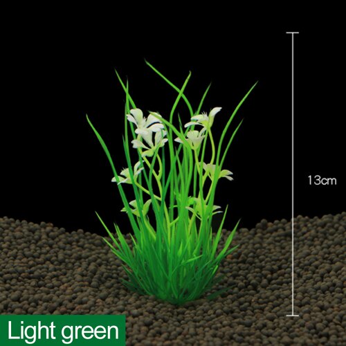 Aquarium Kunstplanten Aquatic Groene Plant Aquarium Fish Tank Decoratie 13 Cm Hoogte Decoratie Aquarium: Light green