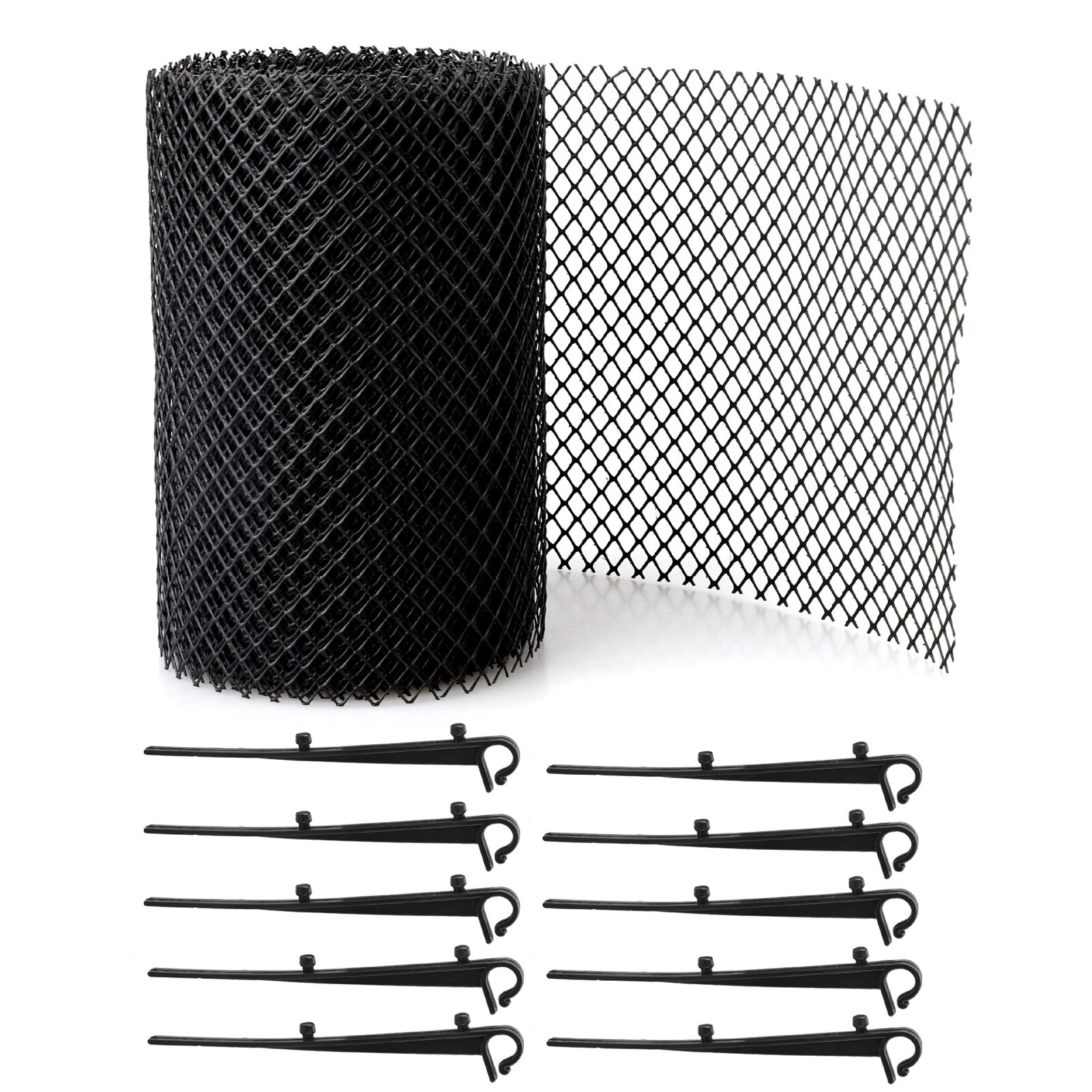 18*800Cm Dakgoot Guard Mesh Protector Blad Bescherming Cover Netting Plastic Gutter Netto Overloop Schoonmaken Tool