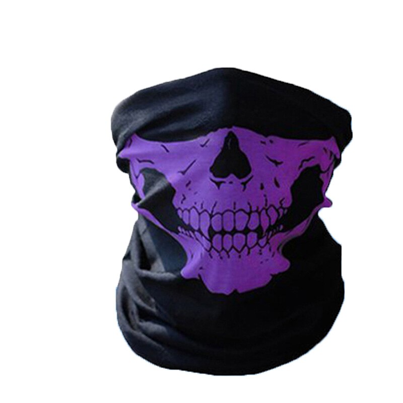 draussen Radfahren Schädel Sturmhaube Halbe Gesicht Maske Magie Motorrad Camping Schal Männer Frauen Sonnenschutz Bandana Hals Gamaschen: b