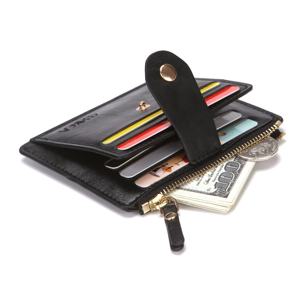 2022 nuovo portafoglio piccolo porta carte di credito multi-card pacchetto moda PU funzione cerniera custodia ultrasottile per Organizer borsa portamonete Unisex