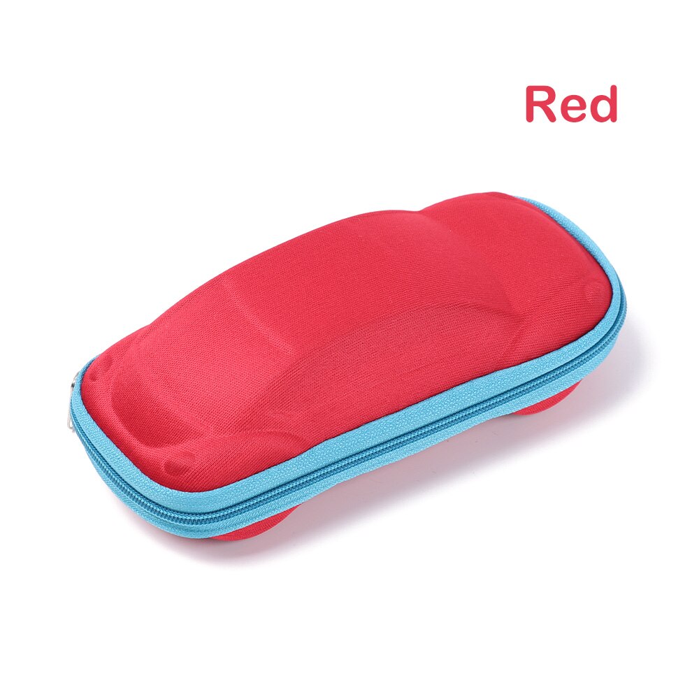 1 stuks kinderbrillenkoker met hard frame, draagbare zonnebril, leesbrillendoos, autovormige brillenkokers, brillen: Rood