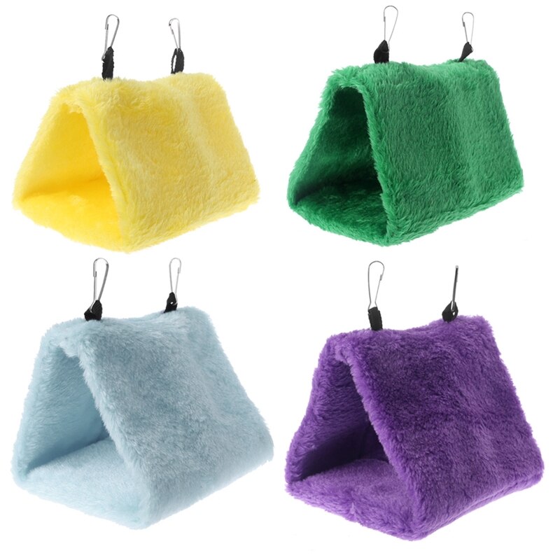 Pet Parrot Hammock Bird Hanging Bed House Plush Winter Warm Cage Nest TentDrop Ship