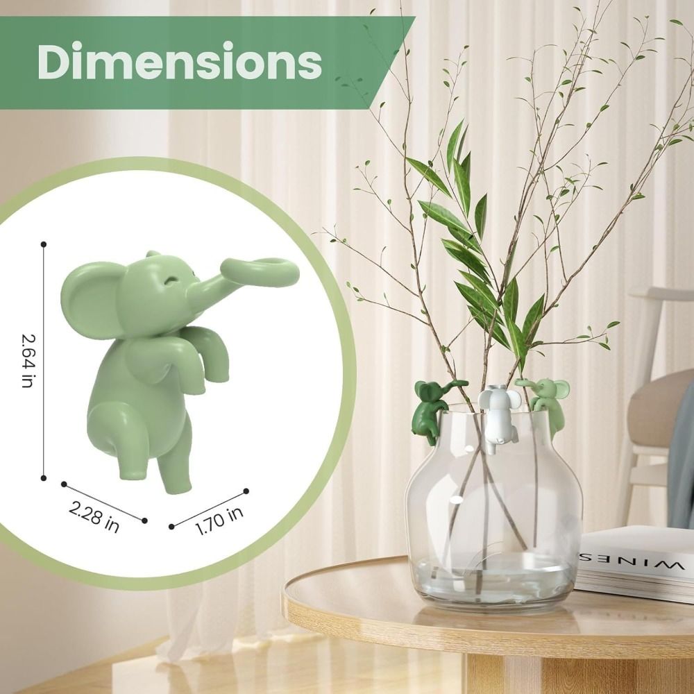 Plant propagation buddy 3d elephant plant holder plast plantestøtter multifunksjonell planteholder