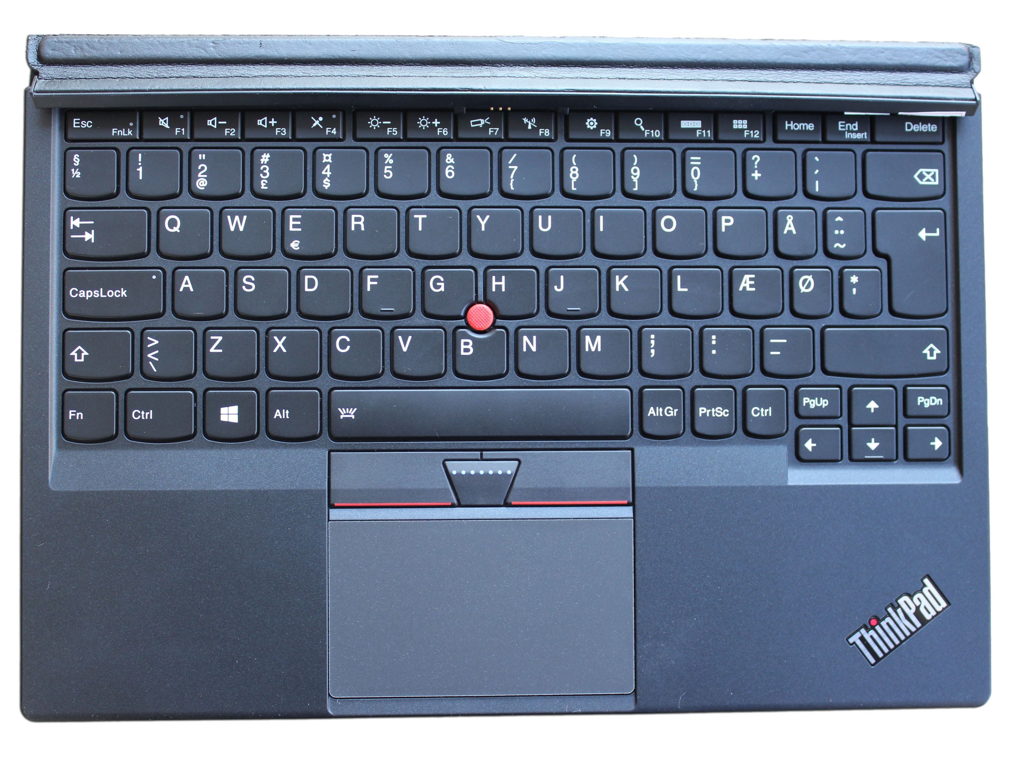 Russian/Hebrew/Italian/Danish/Portuguese Thinkpad X1 Tablet Thin Keyboard 01AW600 01AW650 TP00082K1 keyboard with Backlight: Danish