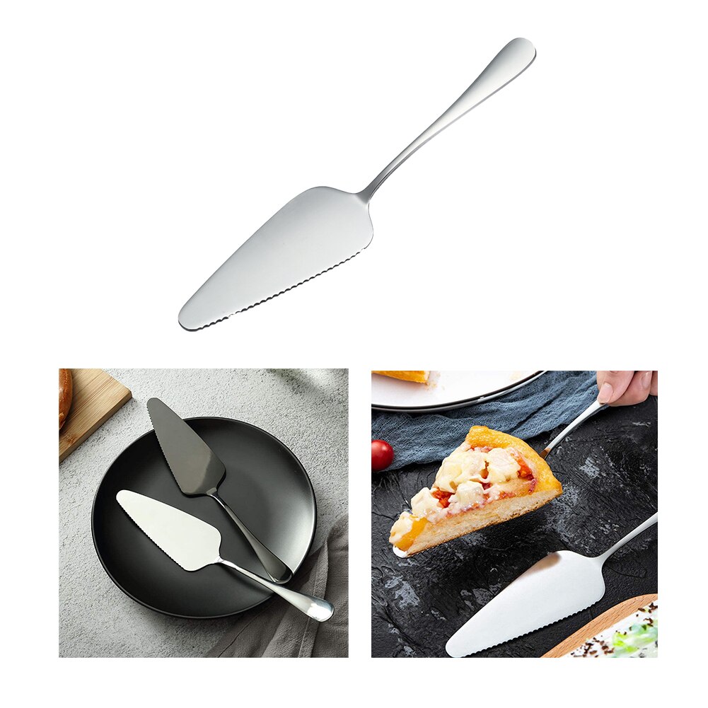Cake Slice Cake Pie Server Pizza Spatula Stainless Steel With Fine Serrated Edge For Wedding Anniversary Birthday Party