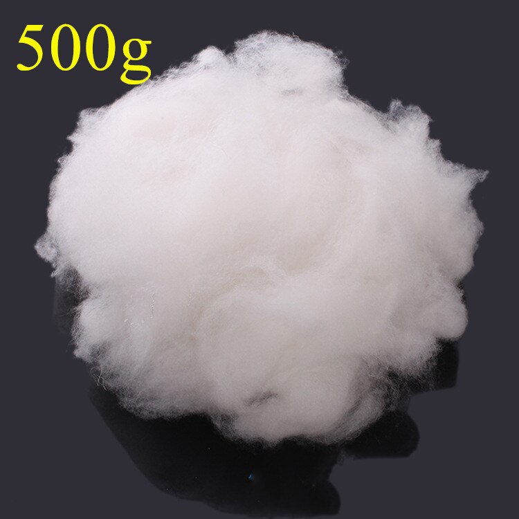 50g dukke leker polyester fylt bomull høy elastisk bomull hvit myk pp bomull for putekjerne indre pute fylling gjør-det-selv-søm: 500g