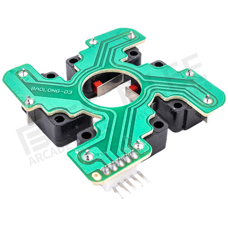 Ersetzen Sie sterben JLF PCB Joystick Reparaturplatine Mikroschalter Teil TP-MA Montage für Sanwa Zubehör Hochwertige Rocker Platine: hell Blau