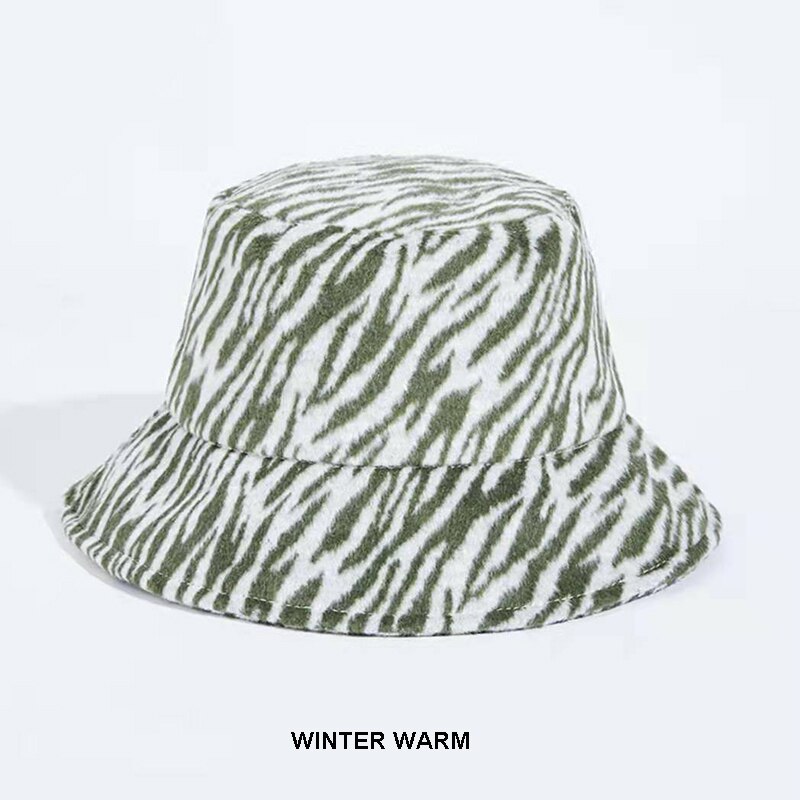 Sombrero de sol con estampado de cebra para mujer, sombrero de pescador con estampado de cebra, Anti-UV, para exteriores,: C warm green-white