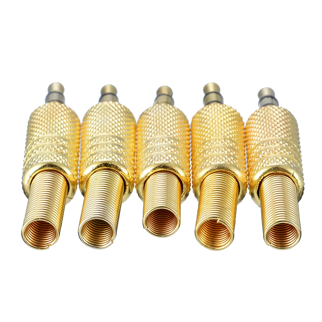 5pcs Mini 1/8Inch Jack Plug 3.5mm Stereo Audio Jack Plug Hoofdtelefoon Male Plug Coax Kabel audio Adapter Connector Solderen