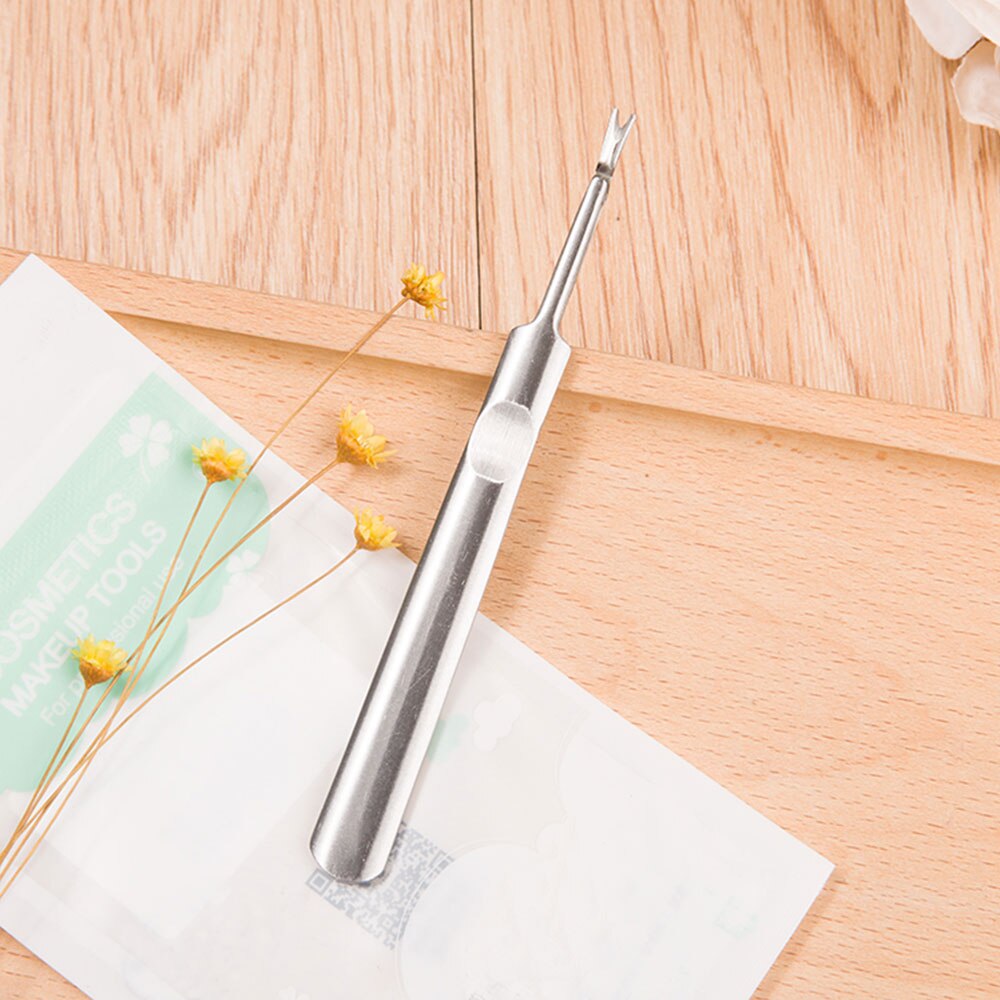 Dighealth – dissolvant de peau morte en acier inoxydable, outil de manucure et pédicure, poussoir à cuticules, coupe-fourchette, Nail Art