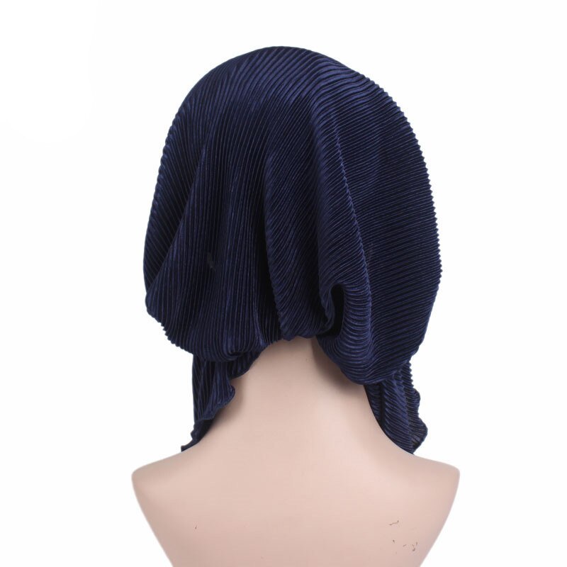 Moslims vrouwen ruches tulband hoed hoofddoek kanker chemo mutsen chemotherapie petten bandana hoofddeksels hoofddoek haaruitval bedekking