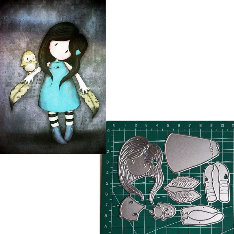 Craft Paper Dies Cut For Card Making Spain Girl Doll Diy Scrapbooking Dies Metal Embossing Nouveau Arrivage 30: 33