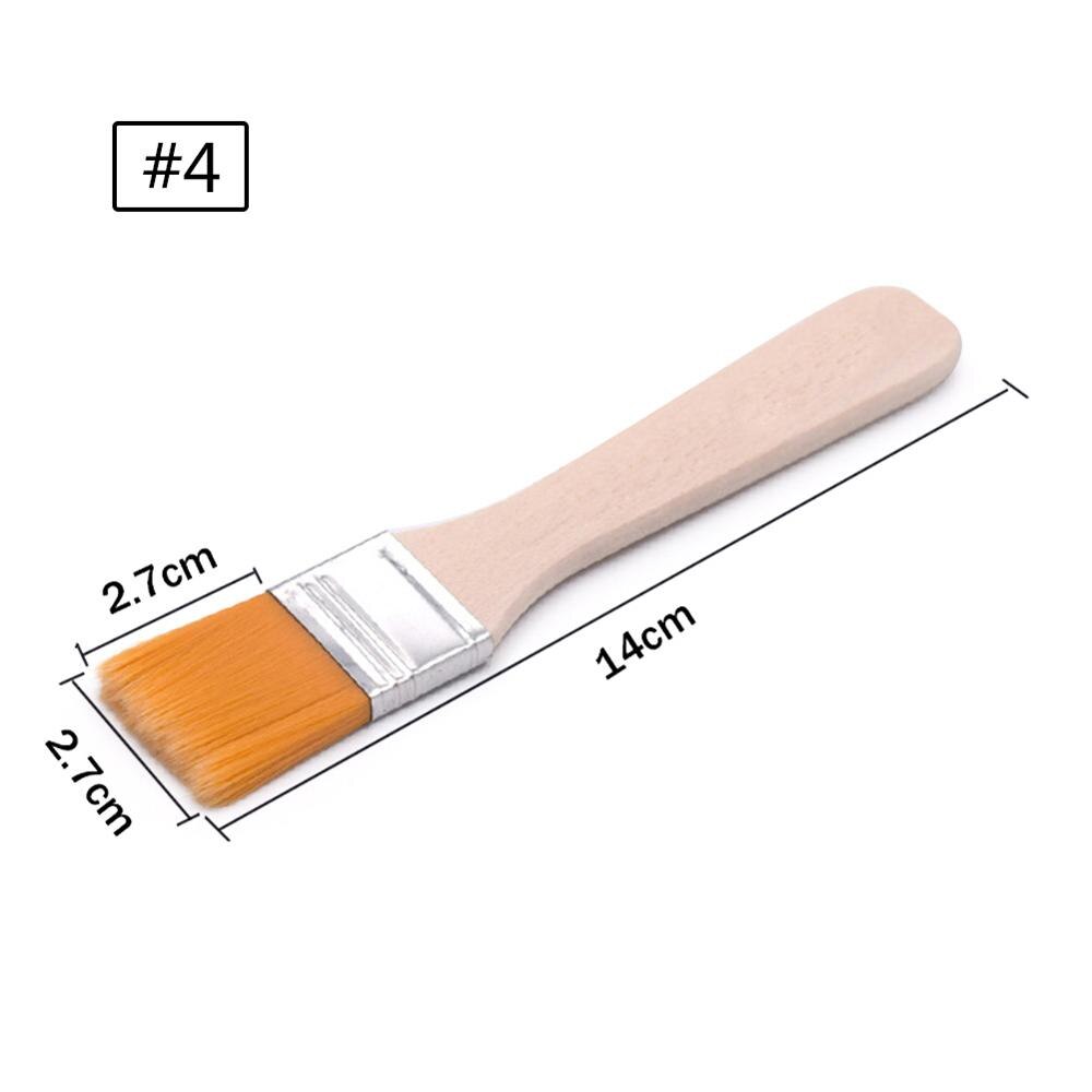 Pinceaux grand pinceau grande surface pour peinture à l'huile taches vernis colles et Gesso outils de nettoyage de copeaux à domicile: 04