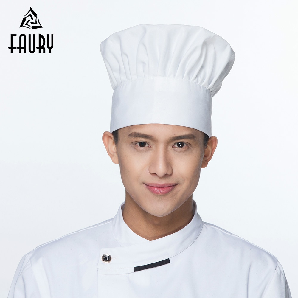 17 kleuren Chef Hoed Koken Verstelbare Cap Mannen Keuken Baker Elastische Hoed Catering Food Service Cap Gestreepte Vlakte Hoeden Werken cap