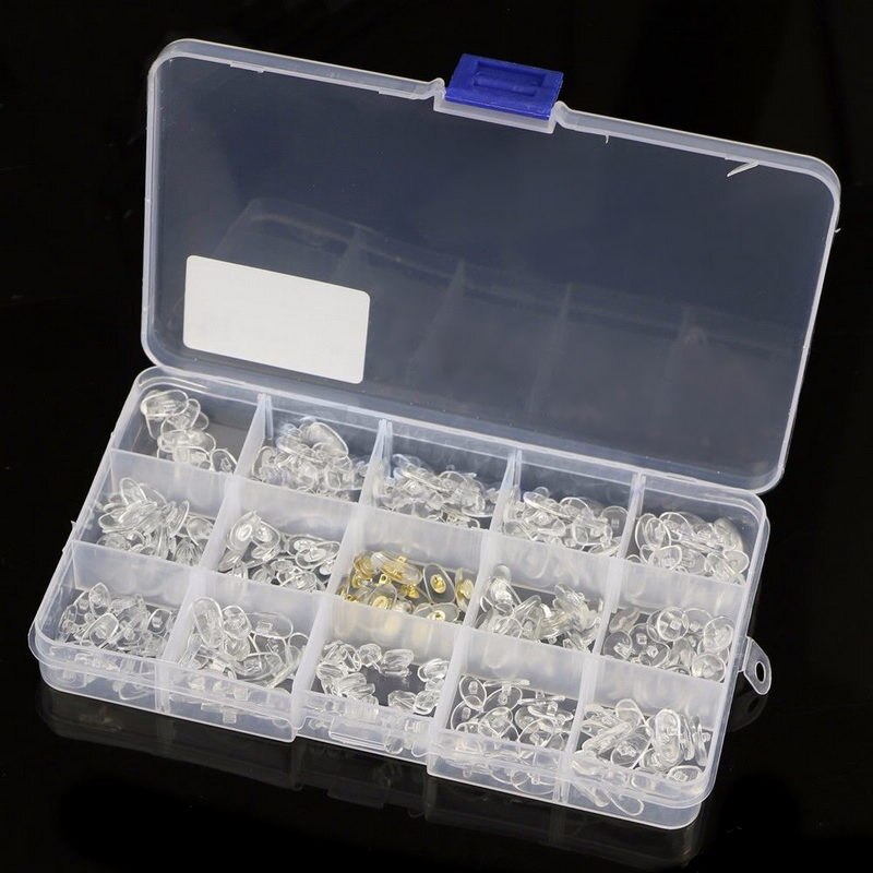 Mayitr 300pcs di Modo Vision Care Silicone Occhiali Da Sole Naselli Sul Naso Pad Massaggio Occhiali Accessori di Ricambio