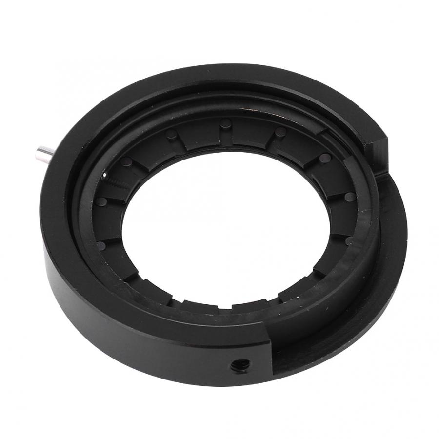 Diafragma óptico de lente ajustable de apertura del adaptador del Iris del microscopio para el diafragma del Iris del microscopio