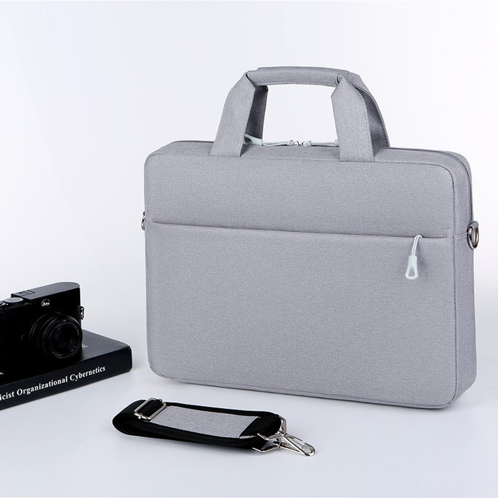 Torba na laptopa Torba na laptopa na laptopy 15 cali Smukła, minimalistyczna przenośna teczka z uchwytem na podróż służbową: SZARY
