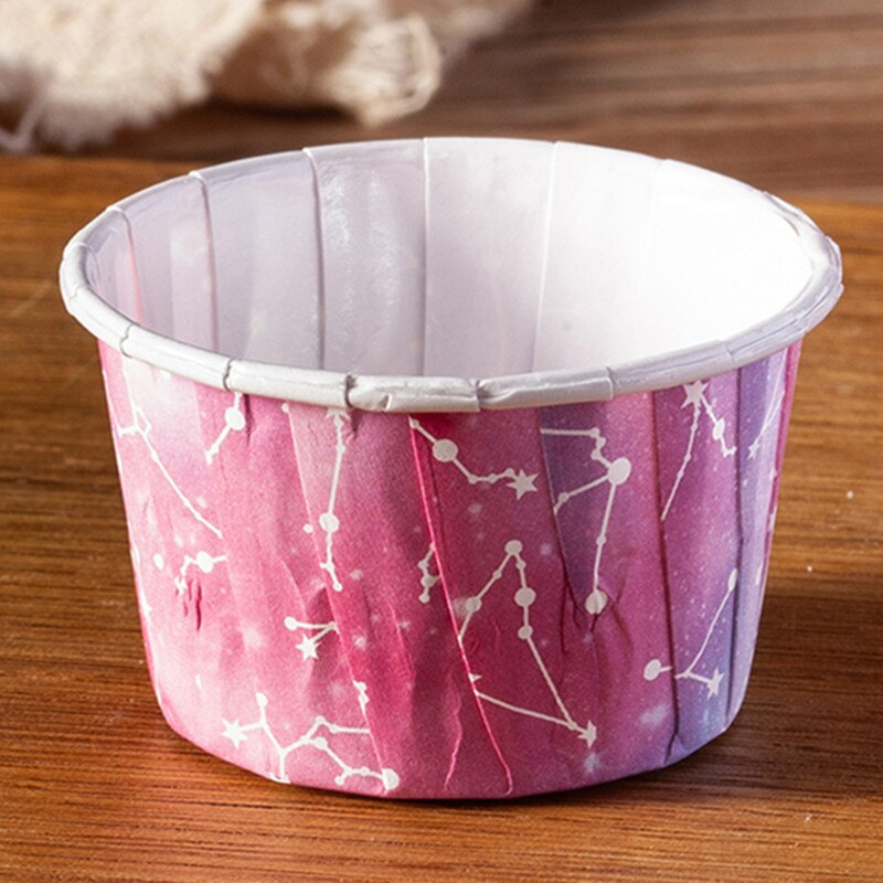 100pcs Kleur gekrompen gecoat papier beker hittebestendig bakken cup bruiloft verjaardag DIY brood cakecup papier lade: cup4