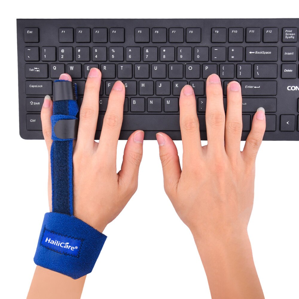 Attelle de doigt Support orthèse entorse arthti cassé doigt Joint Fracture Protection orthèse correcteur avec bande bande réglable