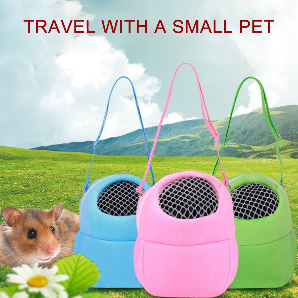 Grootste Leverancier Kleine Pet Carrier Hamster Reizen Warme Zakken Kooien Cavia Carry Bag