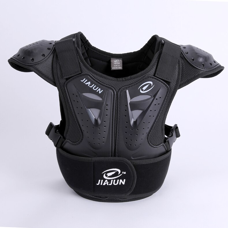 Kind Body Protector Armor motorjacks Motocross back shield mouwloos vest Spine Borst Beschermende gears Jas