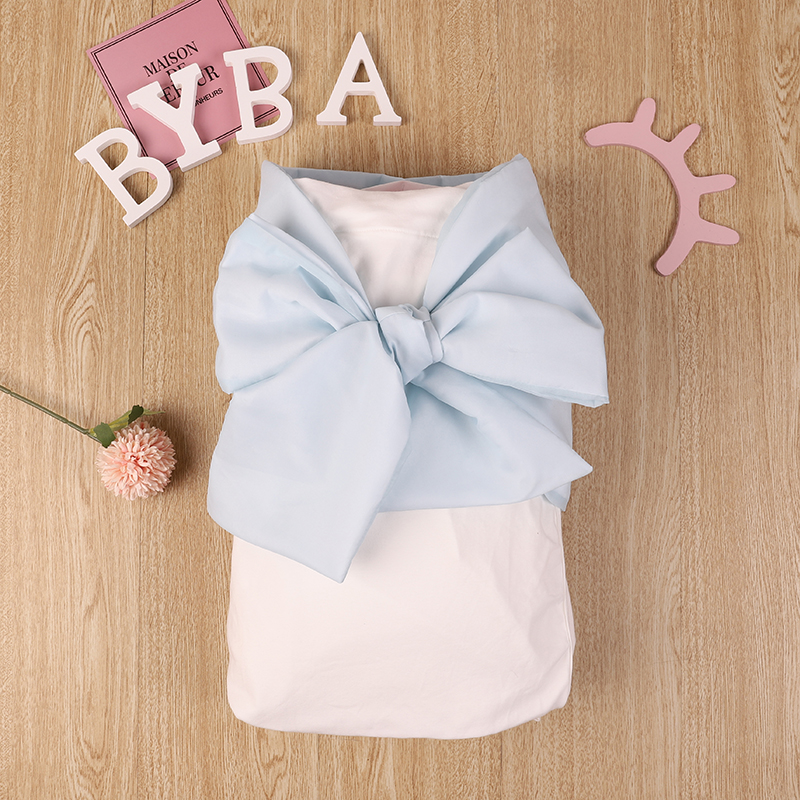 Newborn Infant Baby Photography Baby Sleep Silk Big Bow Swaddle Bundle Baby Swaddle Blanket photography Accessories Wear Cutest: L