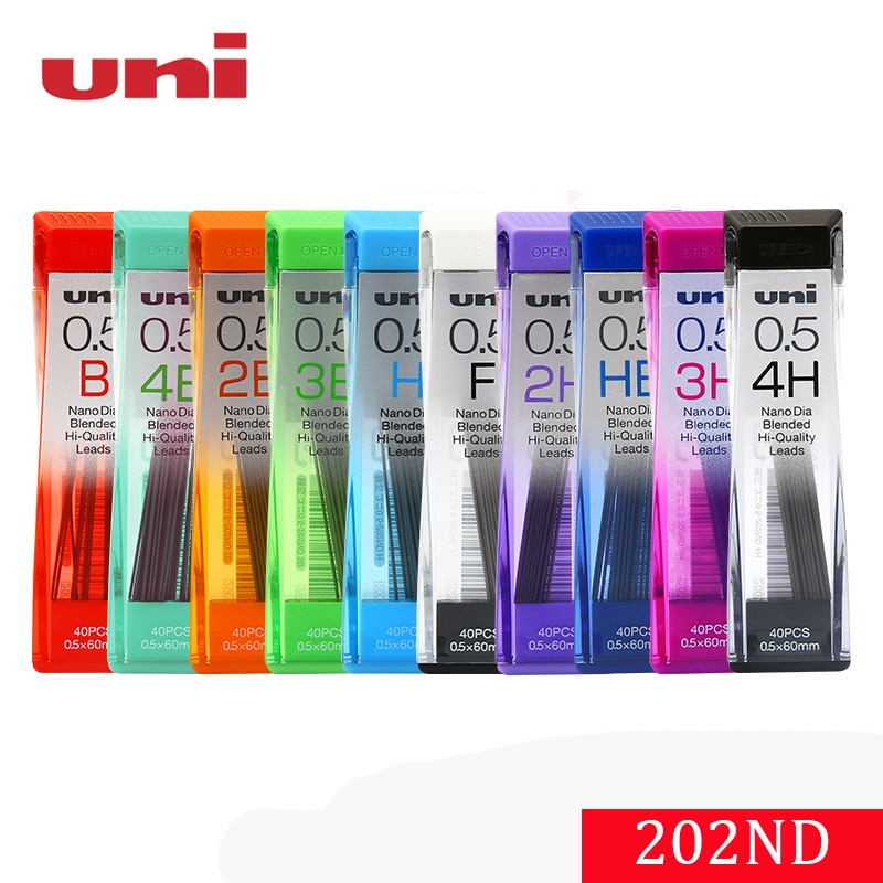 Uni 202ND Bleistift Minen Ziehen Spezielle Mechanische Bleistift Blei Schule Schreibwaren Bürobedarf 0,3mm 0,5mm 0,7mm 0,9mm 1Stck
