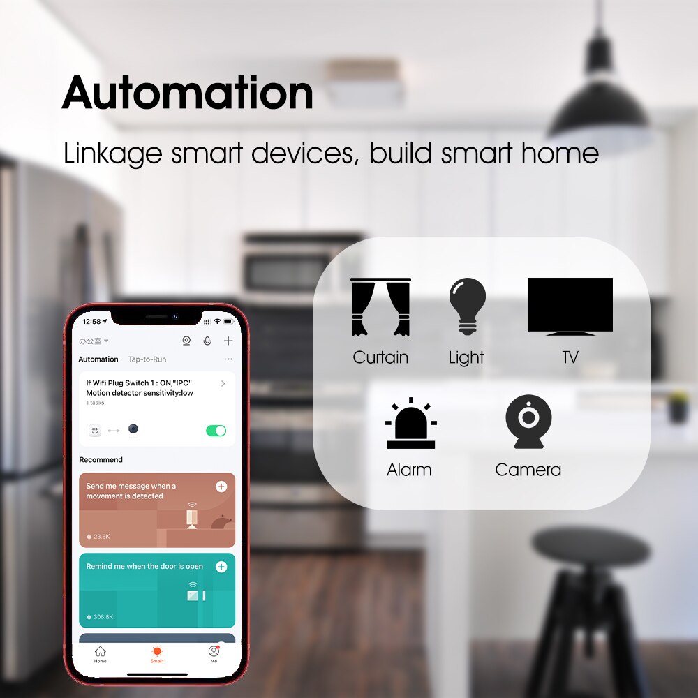 Autoeye WiFi Human Body Sensor Wireless Smart Body Movement PIR Motion Sensor Use With Tuya Smart Life App
