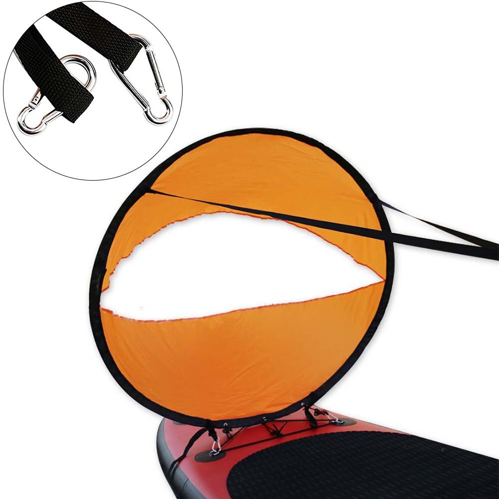 Foldable Kayak Boat Wind Sail Sup Paddle Board Sailing Paddle Rowing Boats with Clear Window Folding Sail Kayak Accessories: A1