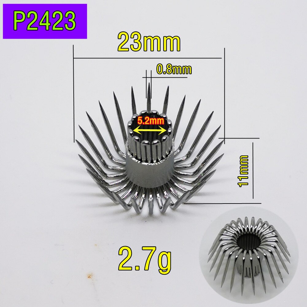 24 pin gancho calamar 10 Uds 20 piezas Uds 50 Uds alambre de acero inoxidable Alambre de gran cebo accesorios gran sepias pulpos atraer herramienta para pesca de mar DIY