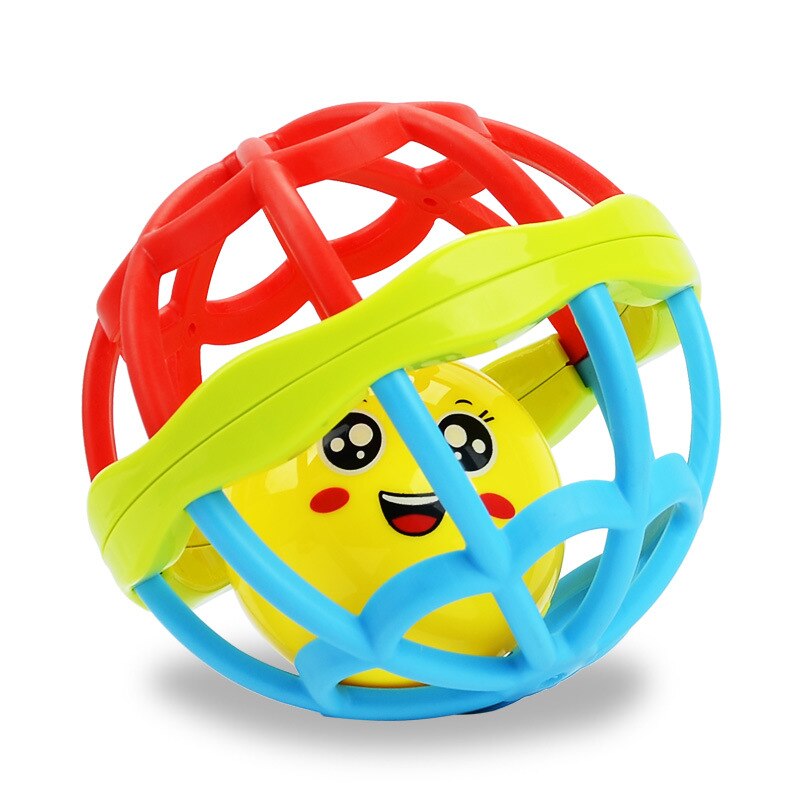 Baby Teether Toy Hole Ball Grinding Teeth Massage Hand Catching Ball Baby Learning Crawling Companion Sleep Comforting Toy