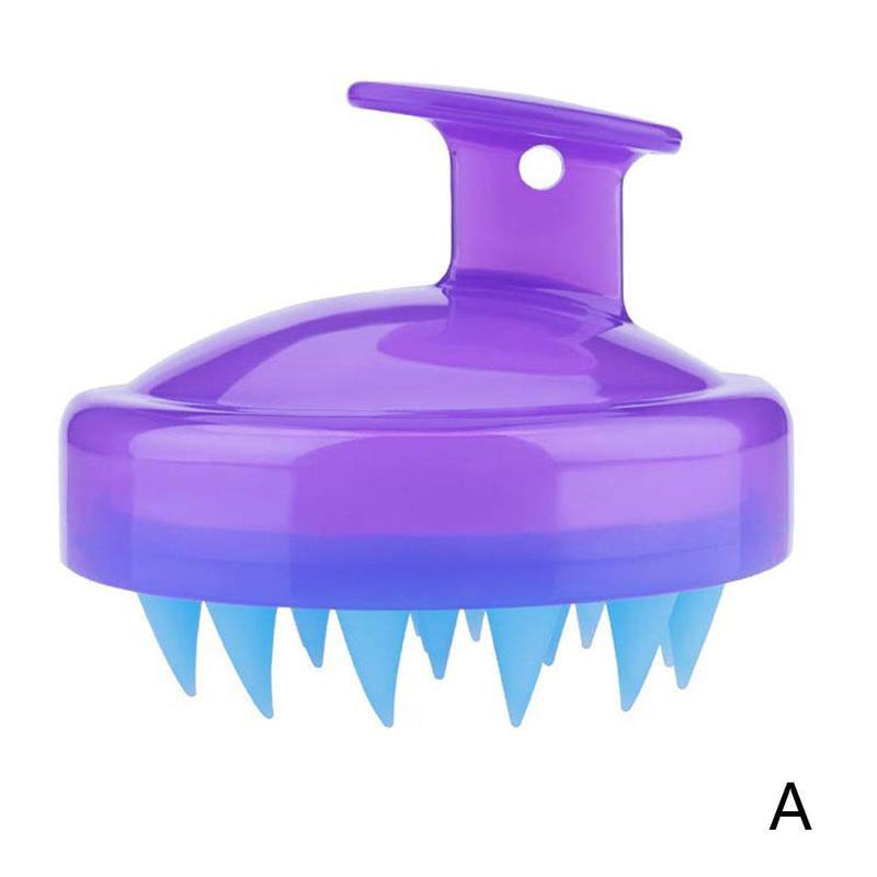Handheld Siliconen Hoofd Massage Borstel Zacht Haar Hoofdhuid Borstel Wassen Kam Borstel Siliconen Wassen Massage Borstel Beauty Tool: A