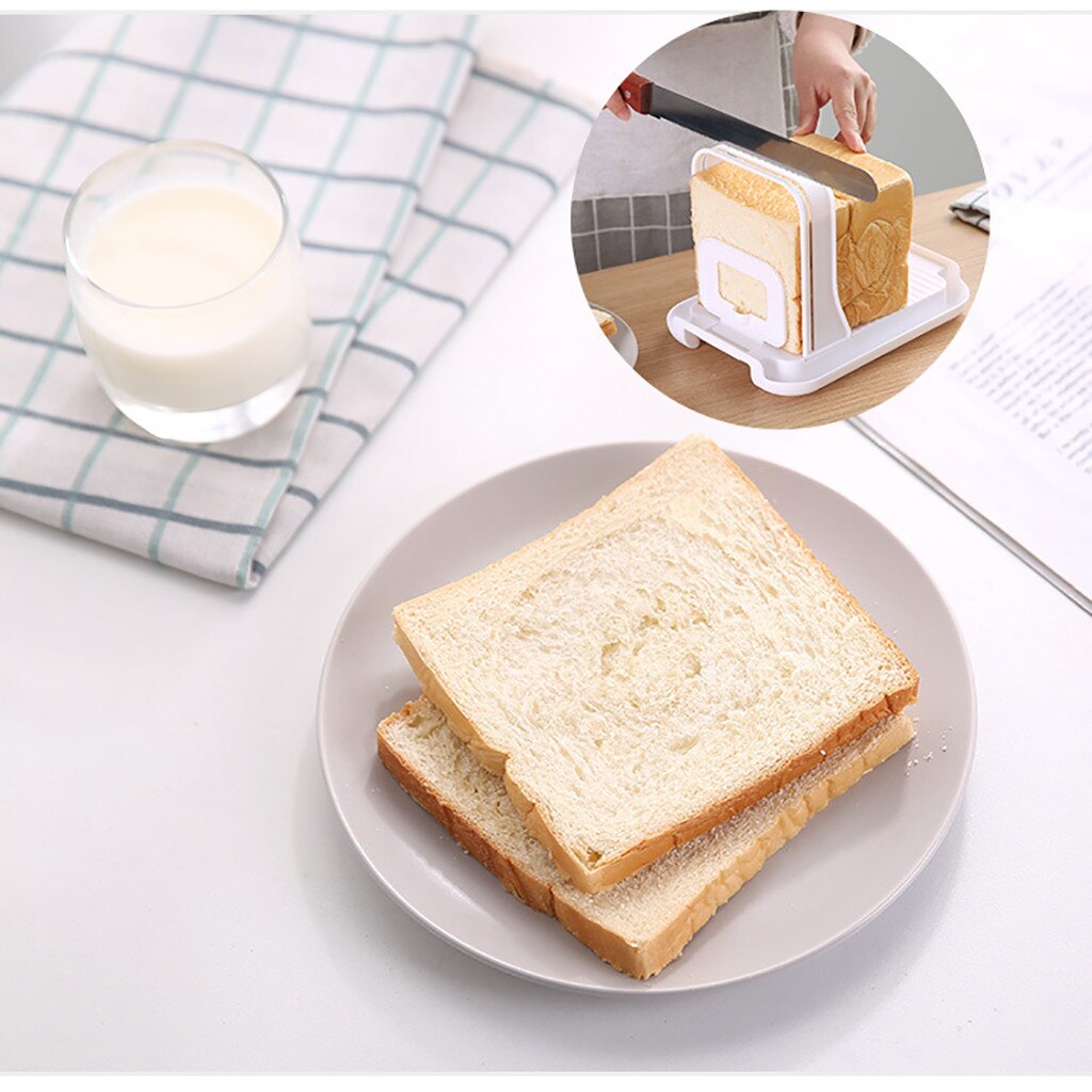 Practical Bread Slicers Adjustable Bagel Cutter Toast Slicer Bread Loaf Cutter Sandwich Slicing Tool Folding Maker Appliance