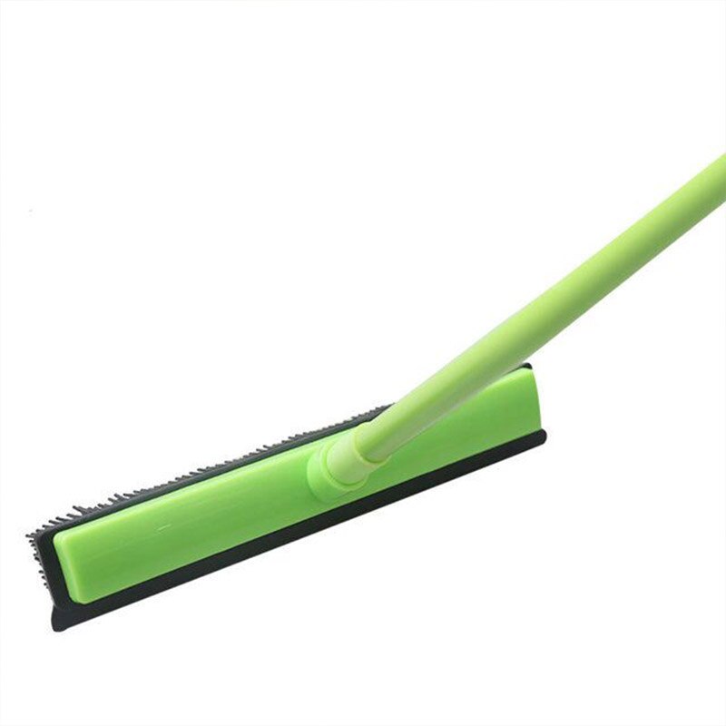 Floor Hair Broom Dust Scraper &amp; Pet Hair Lint Removal Device Telescopic Cleaner Sweeper No Hand Wash Mop Clean Wipe Window Tool