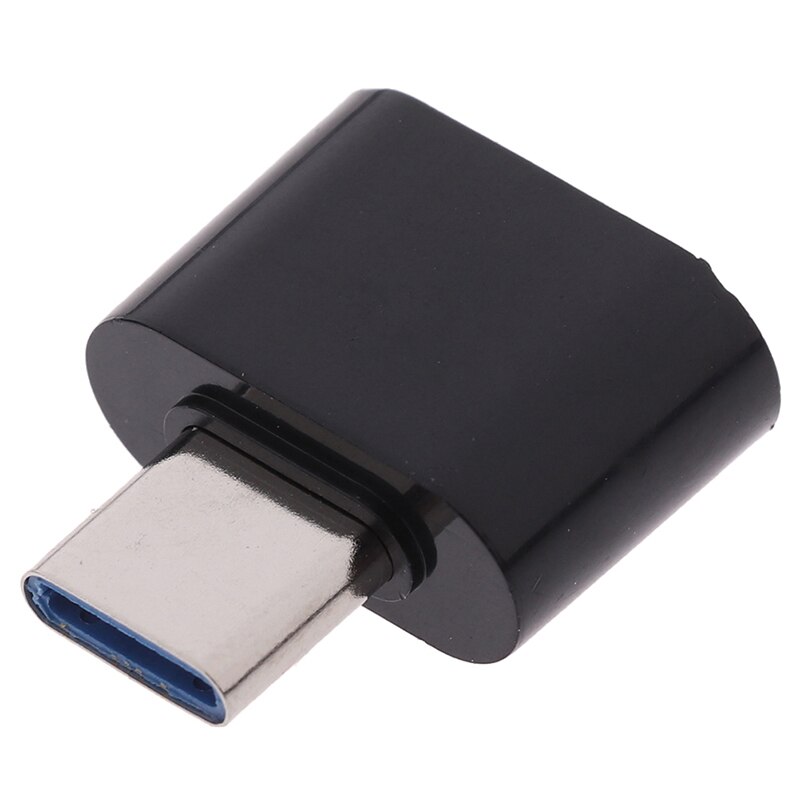 Micro usb otg 2.0 to typ-c otg adapter för android telefon kabelkortläsare flash-enhet otg kabelläsare: Svart