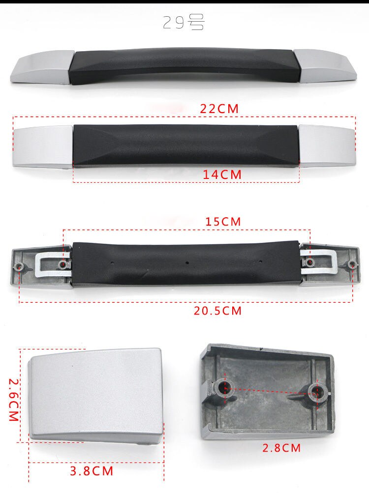 B014-B030 Replacement Suitcase Luggage Handle Grip Spare Fix Holders Box Pull Carry Strap Luggage Repair Accessories: B029