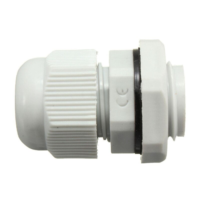 40 pièces M3 x 4mm x 5mm douille filetée en laiton cannelée insérer des écrous liés et 5x16mm câble Compression Glands M16 IP68 blanc